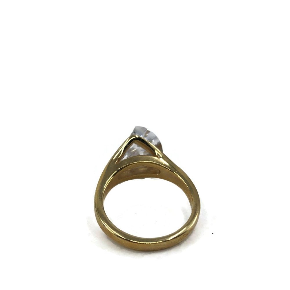Fancy Cut White Tourmaline 18K Gold Electroplated - Picture 8 of 9
